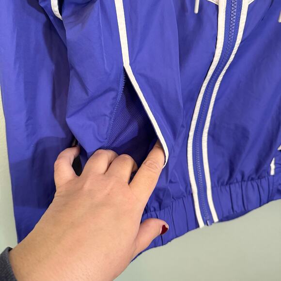 Nike Sportswear Windrunner Jacket Women XS Blue Gray Windbreaker Full Zip Hooded - Picture 7 of 8